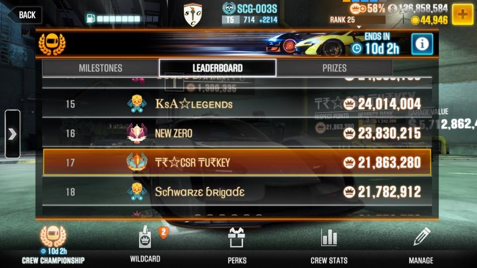 CSR Racing 2 Türk ekip ve oyuncu platformu