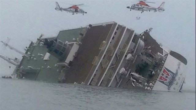 Gney Kore'de 470 kiiyi tayan gemi batt
