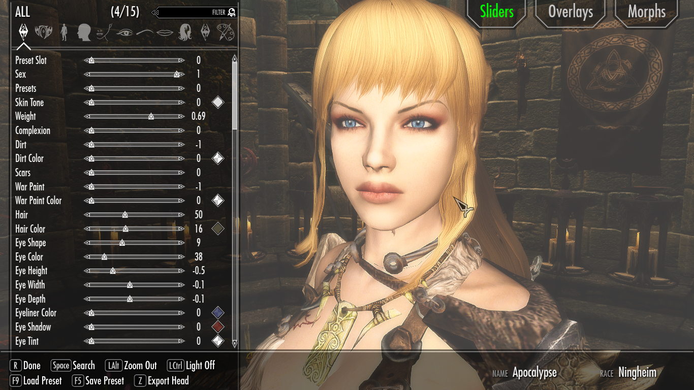 Character Face Problem In Game Showracemenu Skyrim Mod Troubleshooting The Nexus Forums