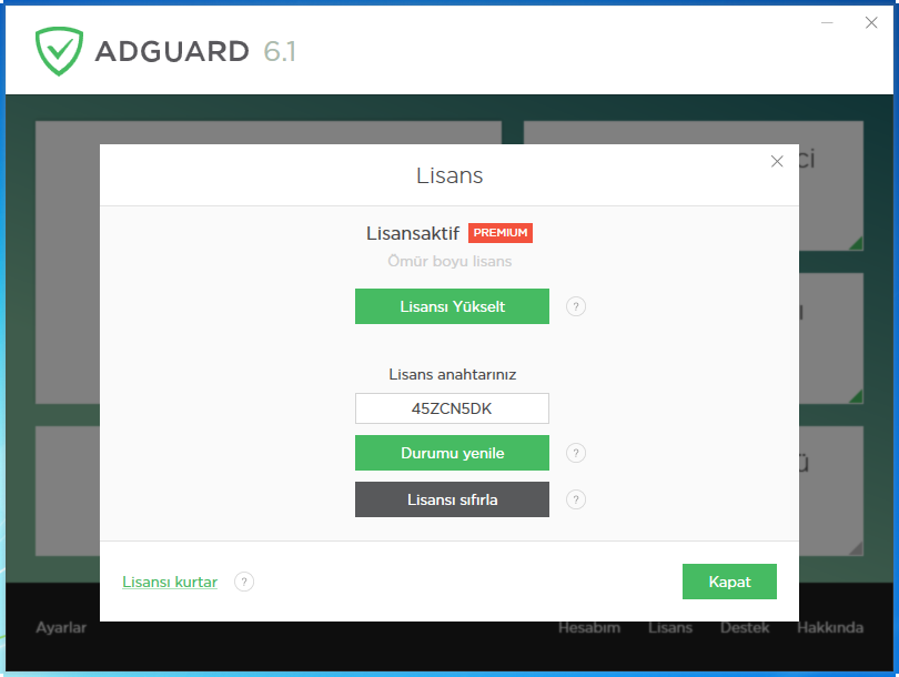 Adguard Premium 6.1.298.1564 32×64 Bit Full Katılımsız indir