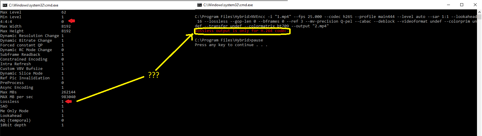 main444 & lossless problem · Issue #5 · rigaya/NVEnc · GitHub