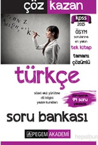 Pegem KPSS Türkçe Tamamı Çözümlü Soru Bankası