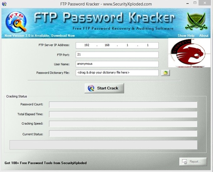website ftp password crack