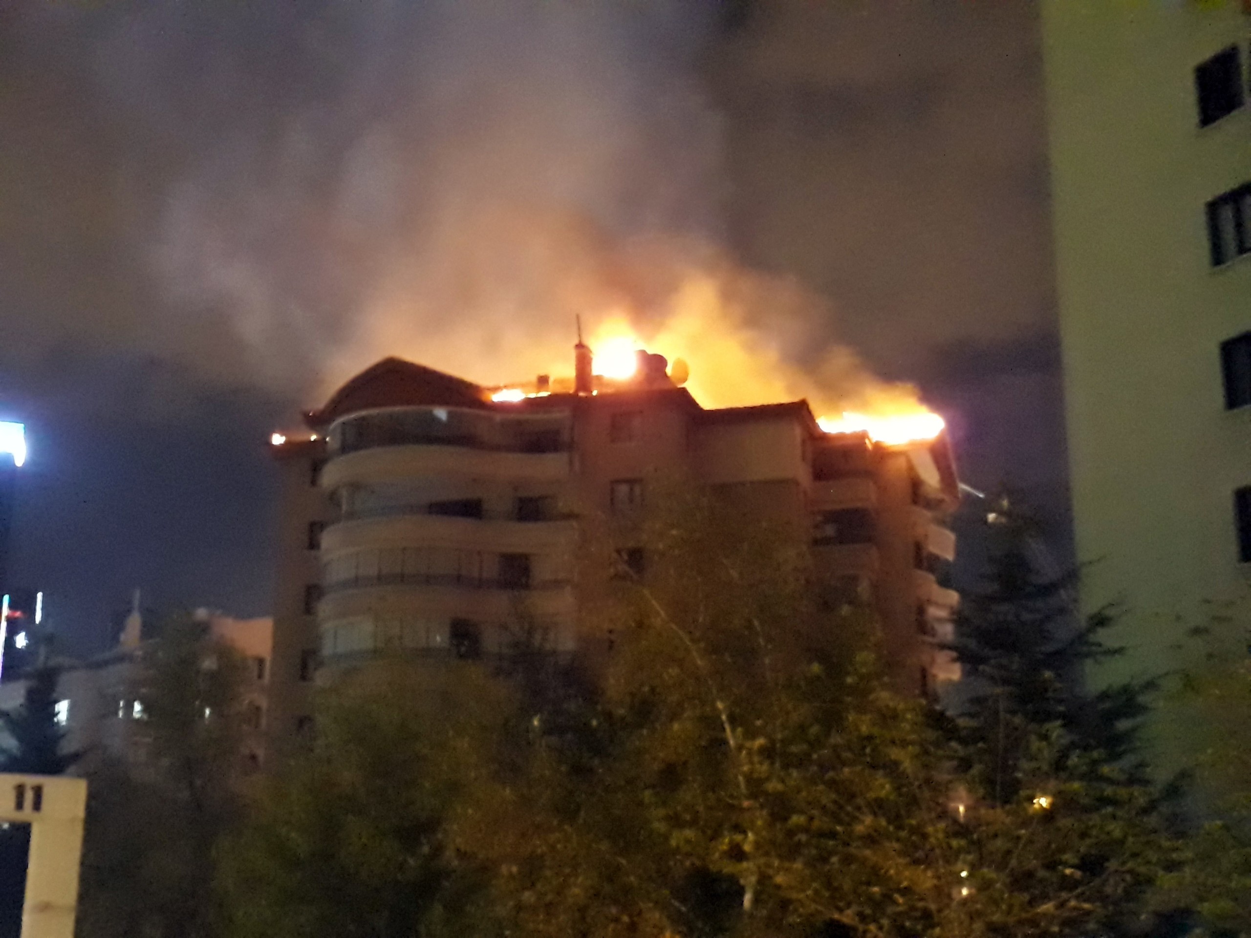 Ankara'da korkutan yangın