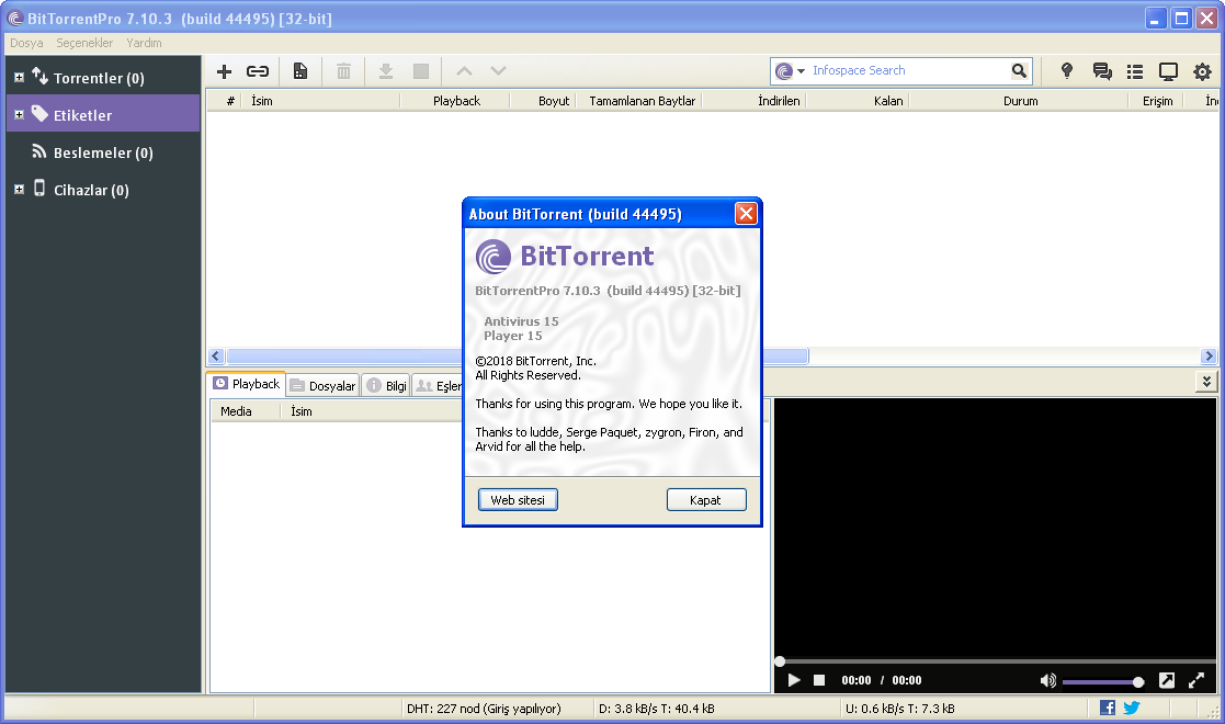 BitTorrentPro 7.10.4 Build 44633 | Katılımsız