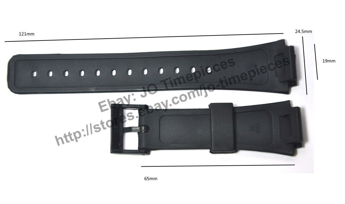 19mm watch band / strap compatible for Casio AQ-47-1E / 7E / 9E