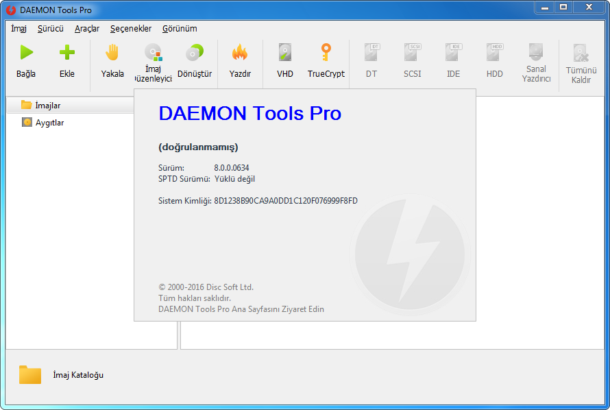 DAEMON Tools Pro Advanced 8.0.0.0634 | Katılımsız