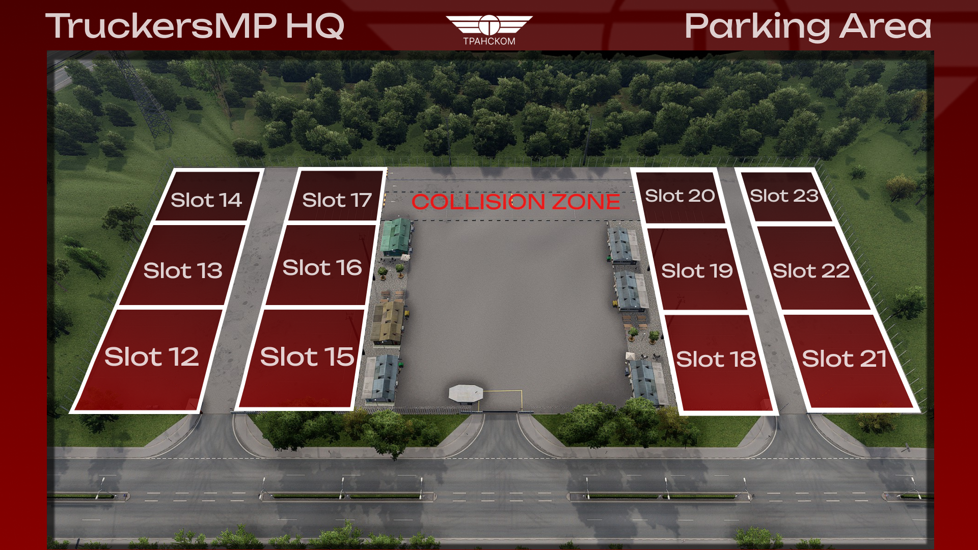 TruckersMP HQ (Parking Area) Slot 12-23