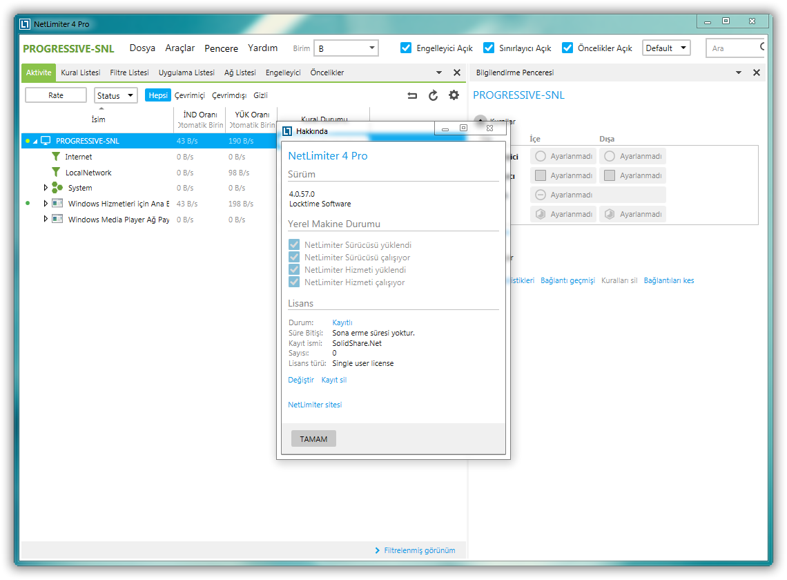 NetLimiter Enterprise 4.0.57 | Katılımsız