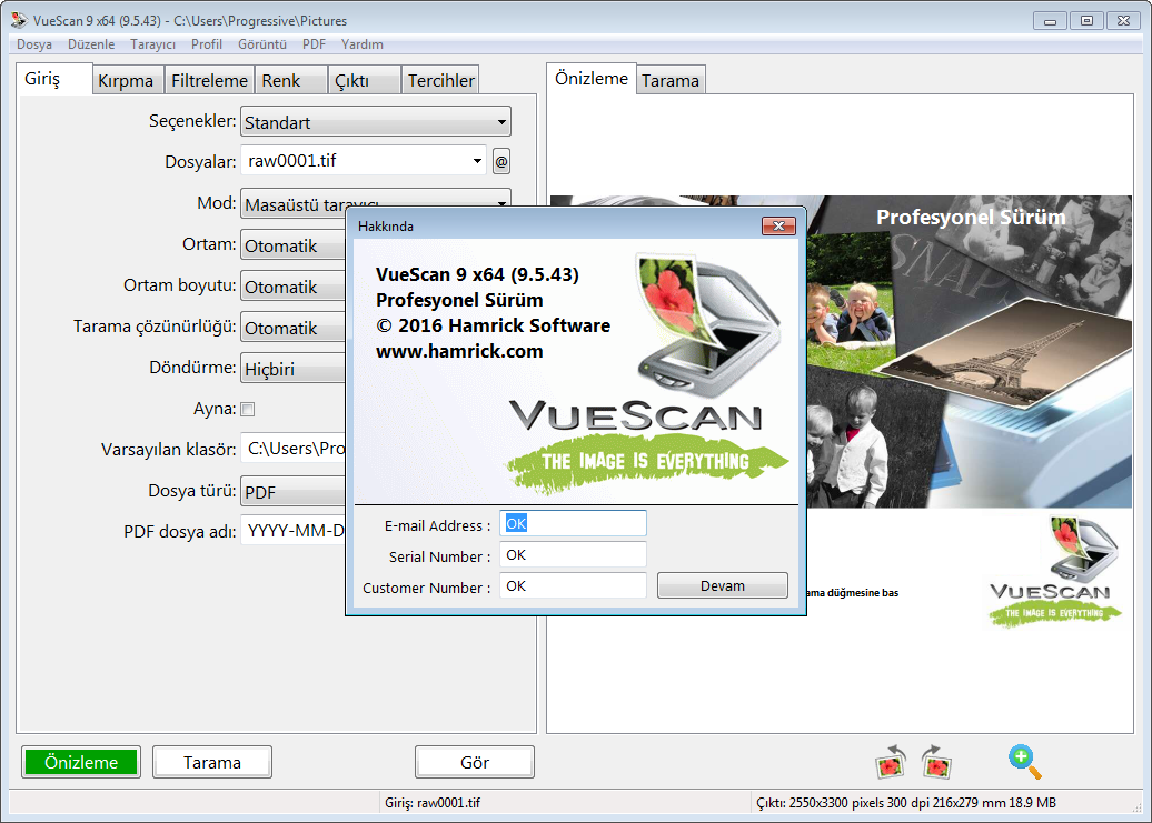 VueScan PRO 9.5.43 Final | Katılımsız