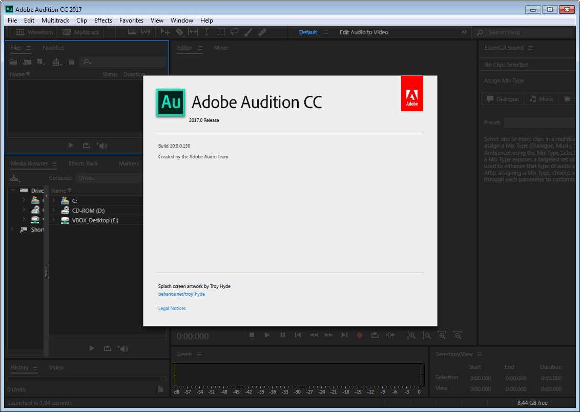 Adobe Audition CC 2017.0 (x64) | Katılımsız