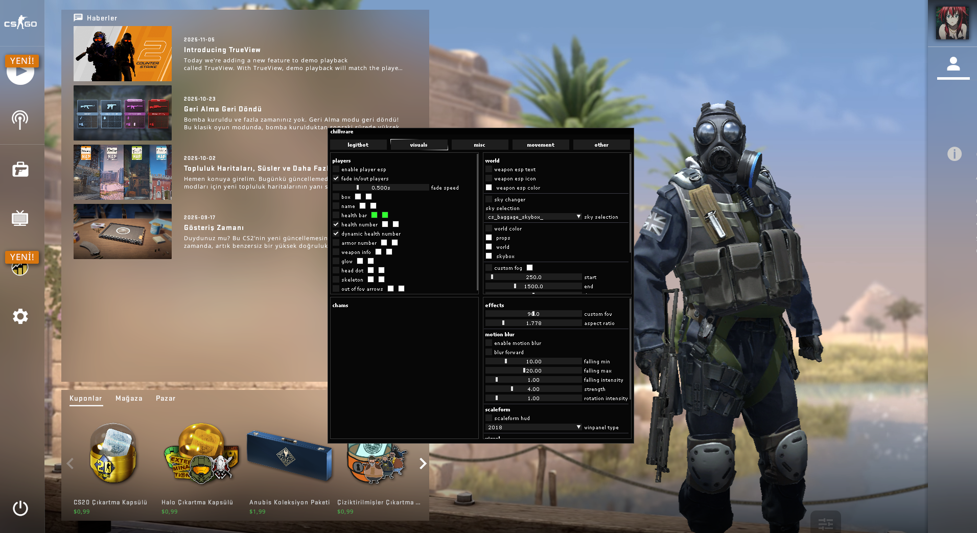 CS:GO Legacy Hile | LegitBot, WallHack etc | chillware | CheatGlobal