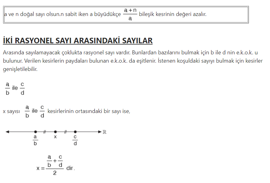 Rasyonel Sayılar