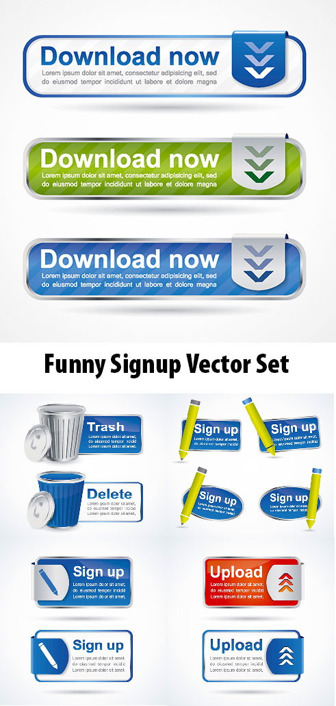 Signup-Download Vector Web Files