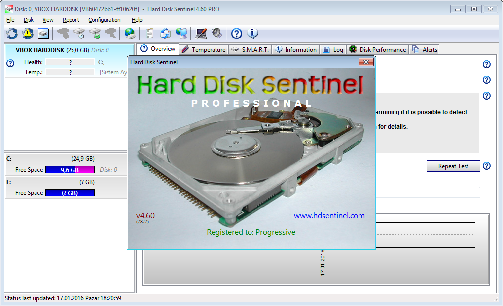 Hard Disk Sentinel Pro 4.60 Build 7377 Final | Katılımsız