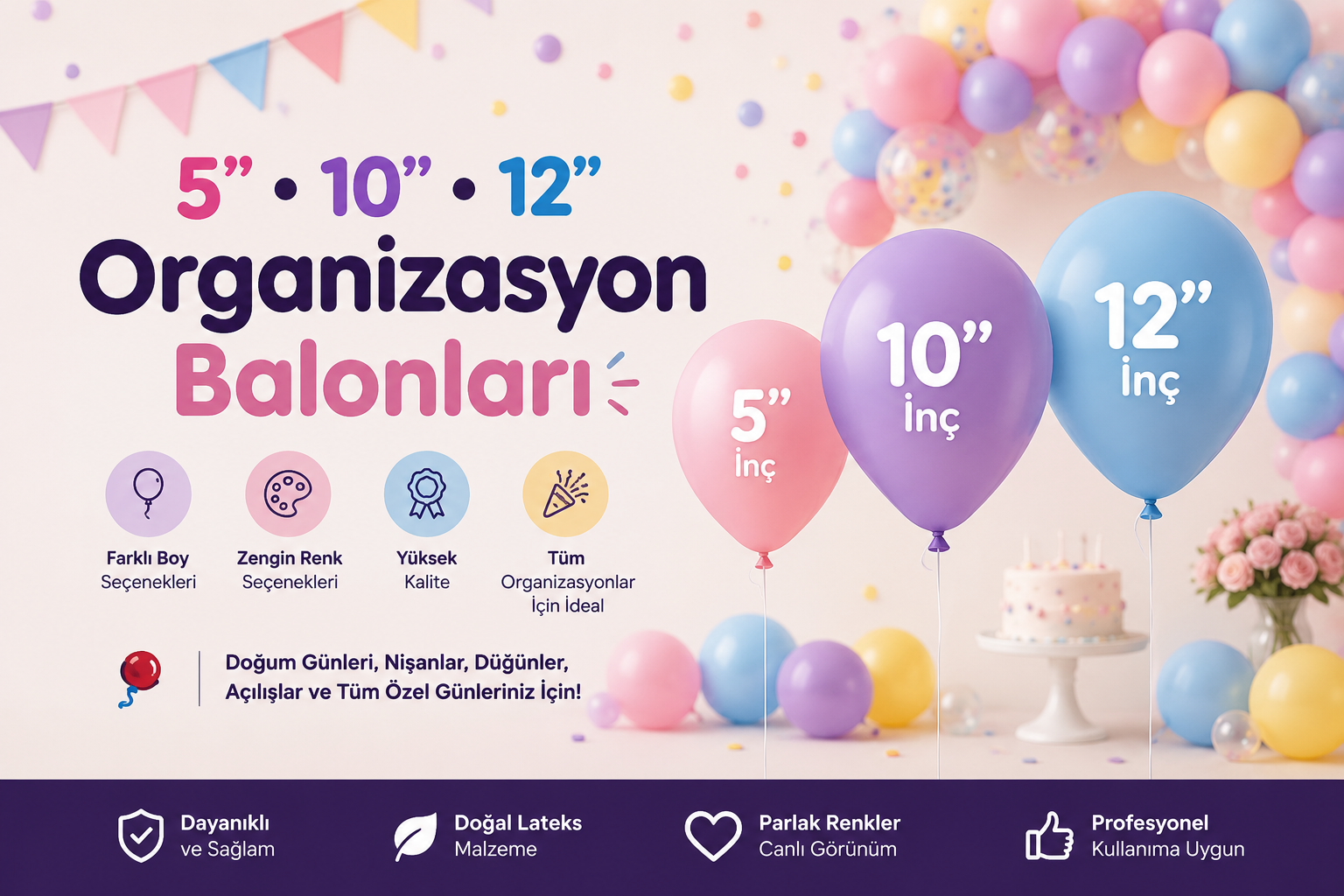 Organizasyon Balonu Seçimi: Etkinliğinize Doğru Balon Nasıl Seçilir?