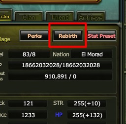SexyKO Rebirth İşlemi