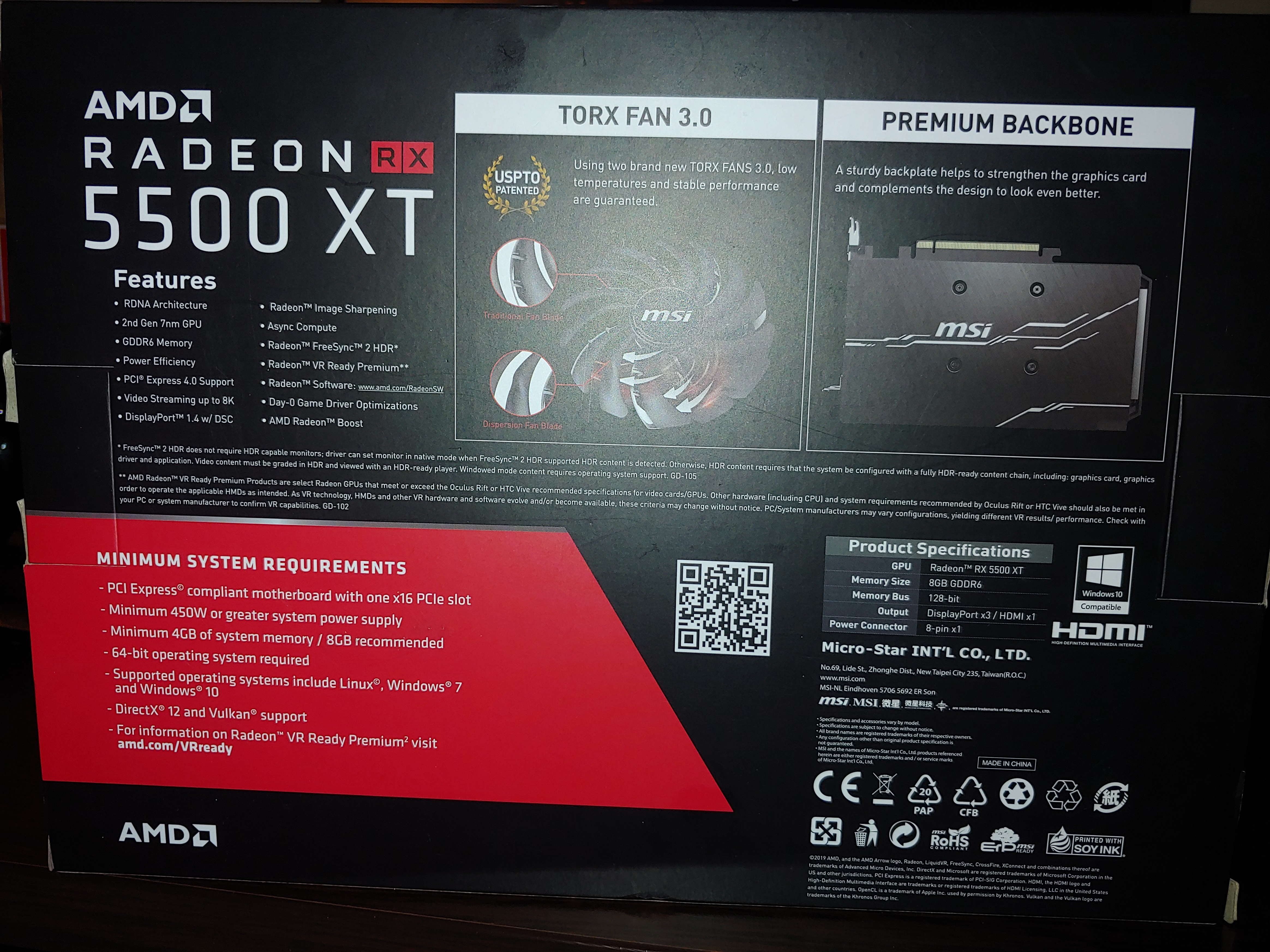 MSI RX 5500 XT OC 8GB 