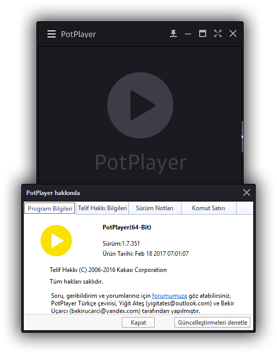 Daum PotPlayer 1.7.8557 Final | OpenCodec | Katılımsız