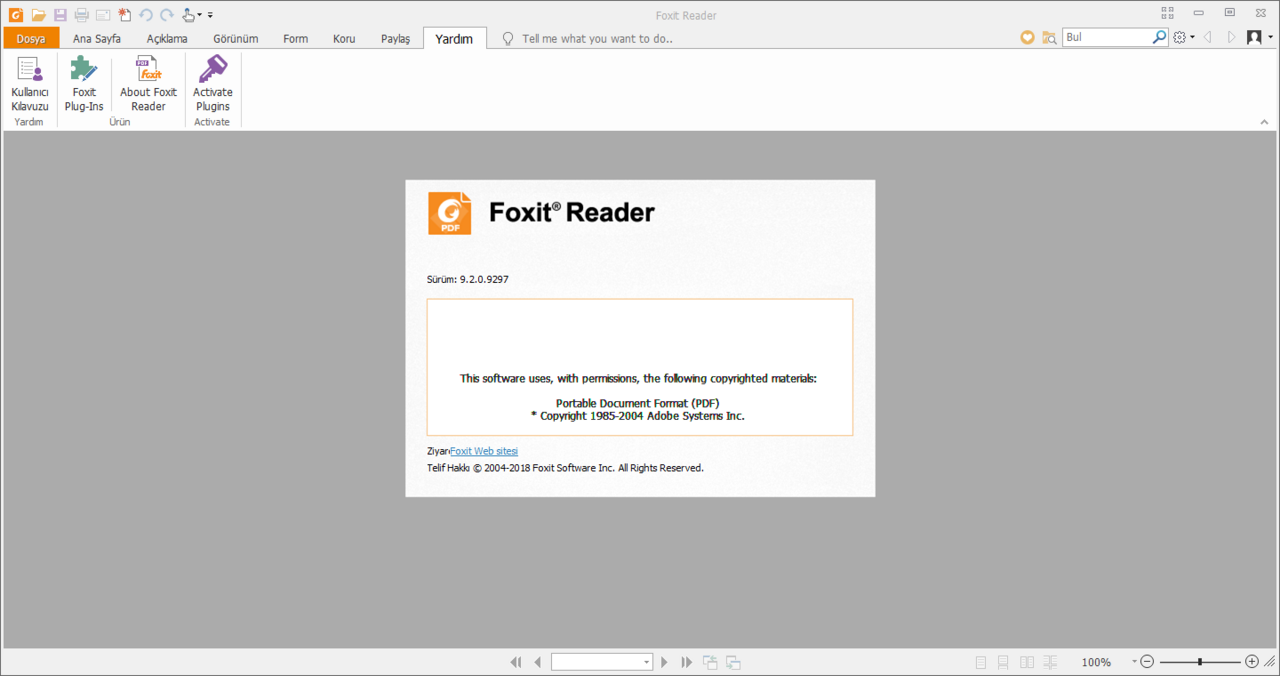 Foxit Reader 9.7.0.29455 Final | Katılımsız