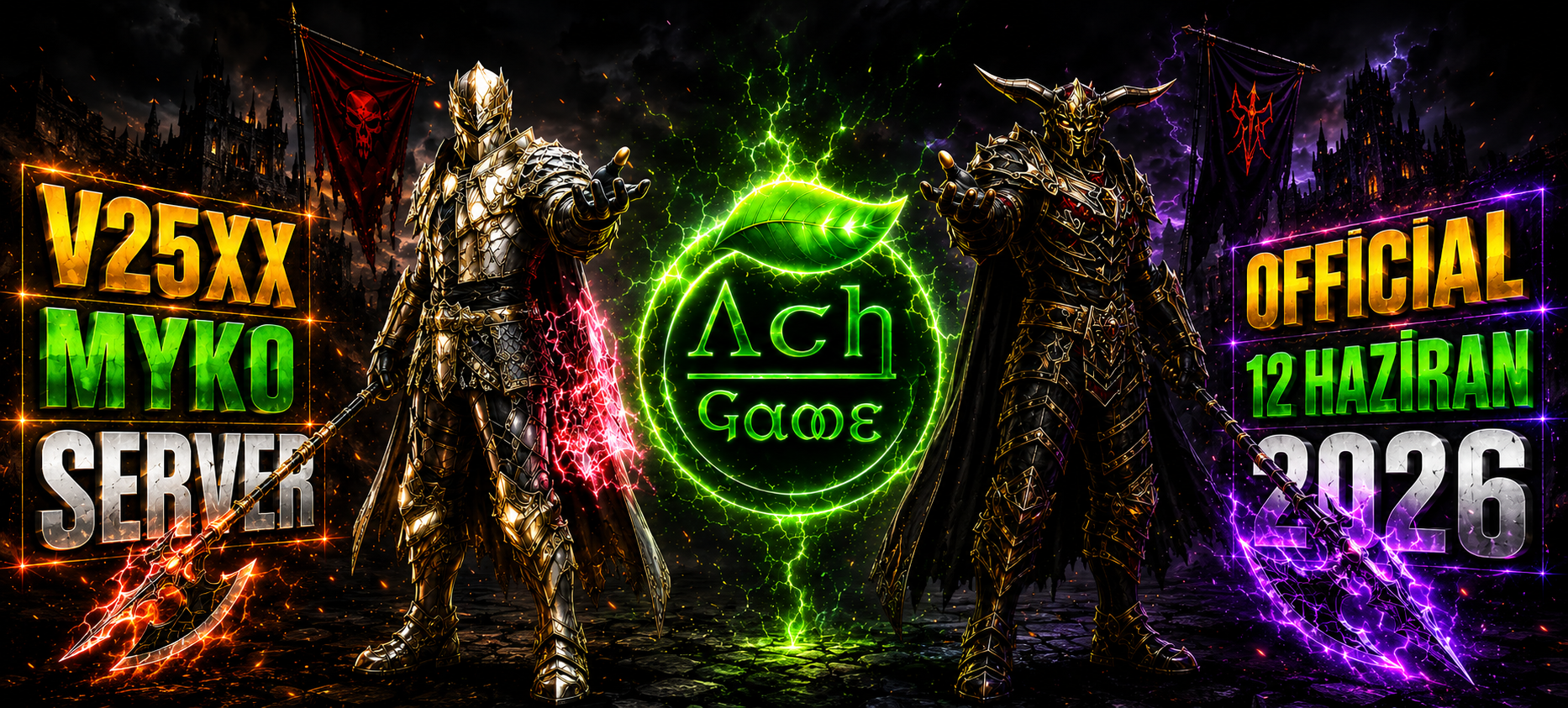 ░▒▓█► AchGame.net - Official V25xx Myko Server!!  ░▒▓█►⭐ Erken Kayıta VİP PAKET ✅OFFİCİAL 12 HAZİRAN banner