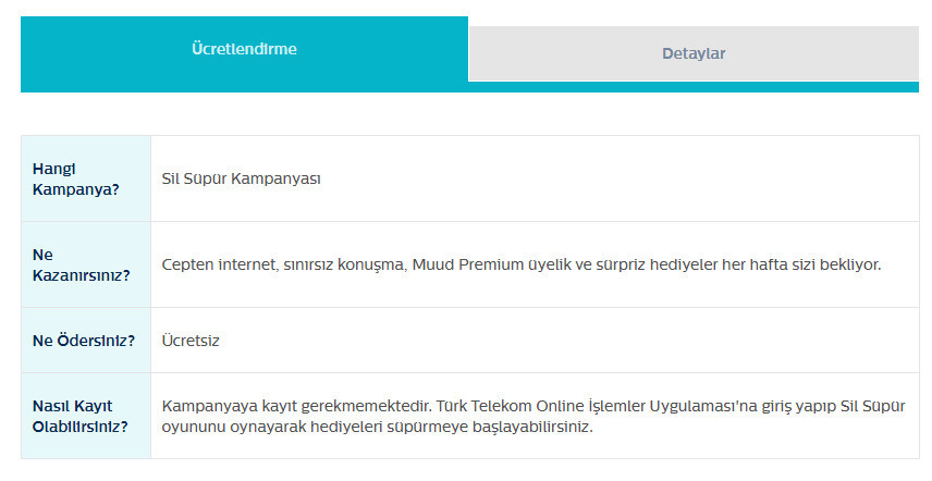 Türk Telekom Bedava İnternet 