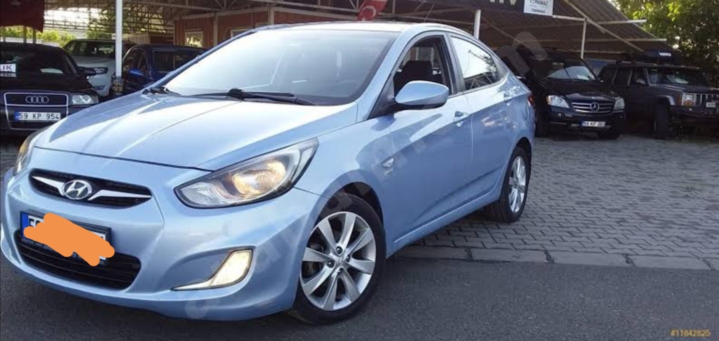 Hyundai accent blue
