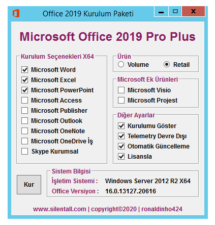 Microsoft Office 2019 Pro Plus TR | Katılımsız cover png