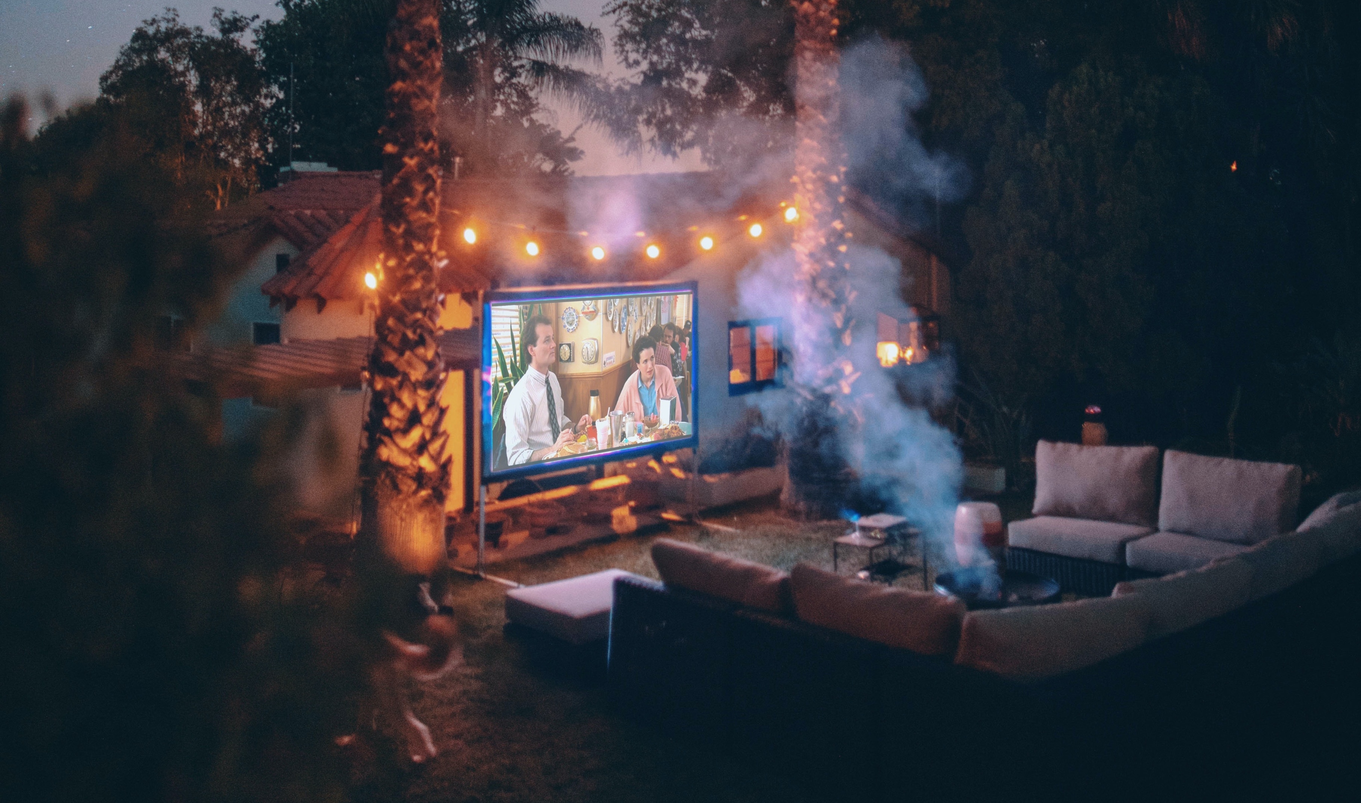 #How to Create A Backyard Movie Theater Patio