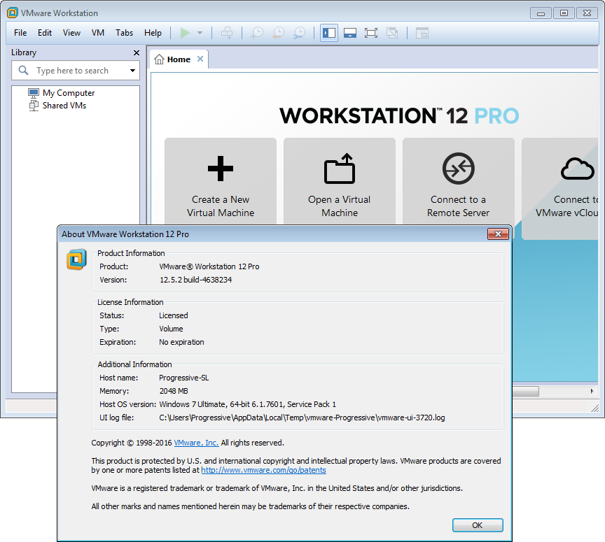 VMware Workstation Pro 12.5.7.5813279 (x64) | Katılımsız