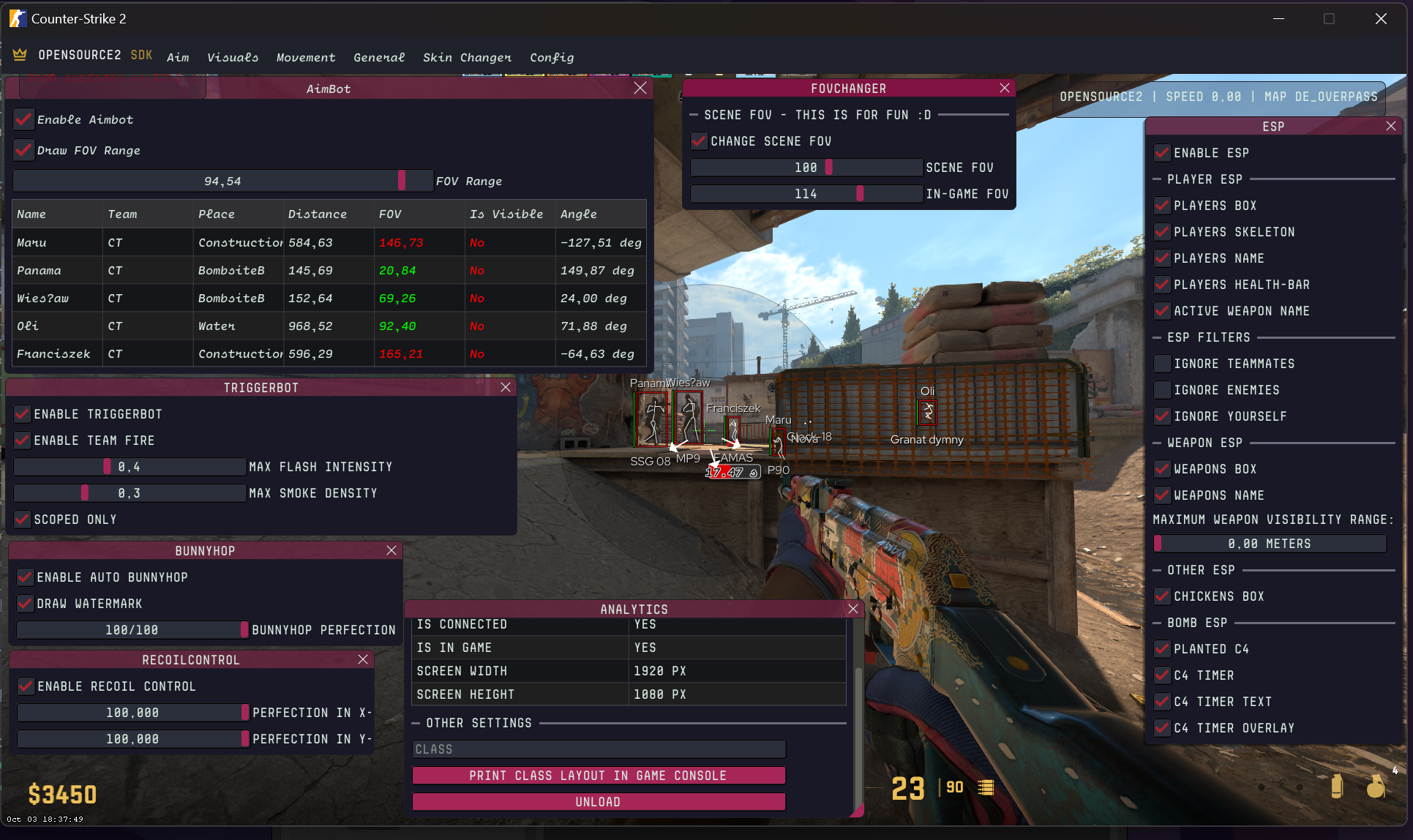 Internal CS2 hack [Tracing, ESP, Rendering, RCS, BH, etc] | CheatGlobal