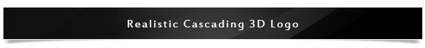 Realistic Cascading 3D Logo - 1