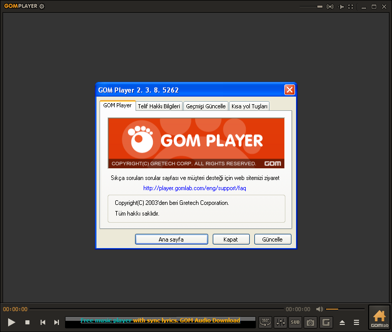 GOM Player 2.3.8.5262 Final | Katılımsız