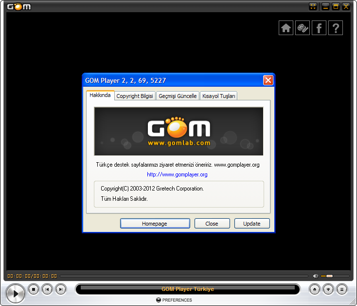 GOM Player 2.2.69.5228 Final TR | Katılımsız