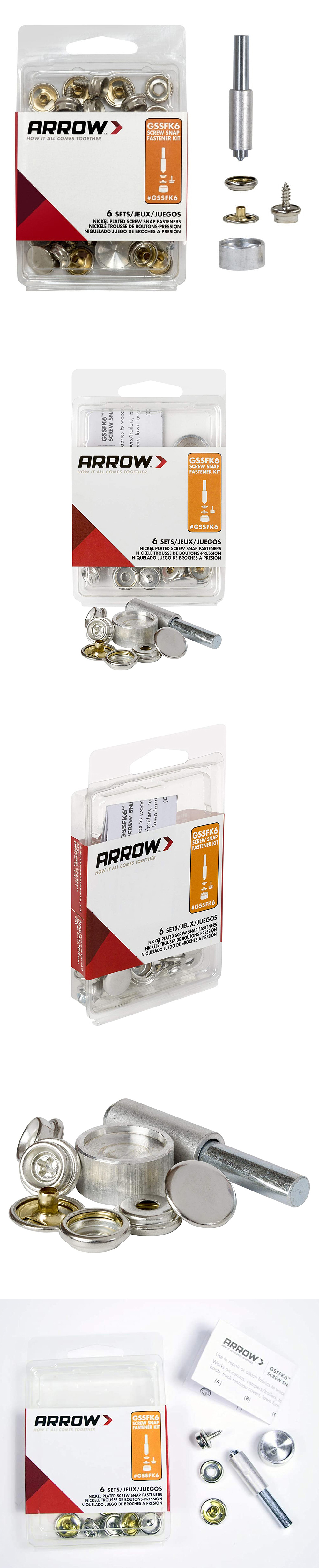 Arrow GSSFK6 Screw Snap Fastener Kit (Set of 6)