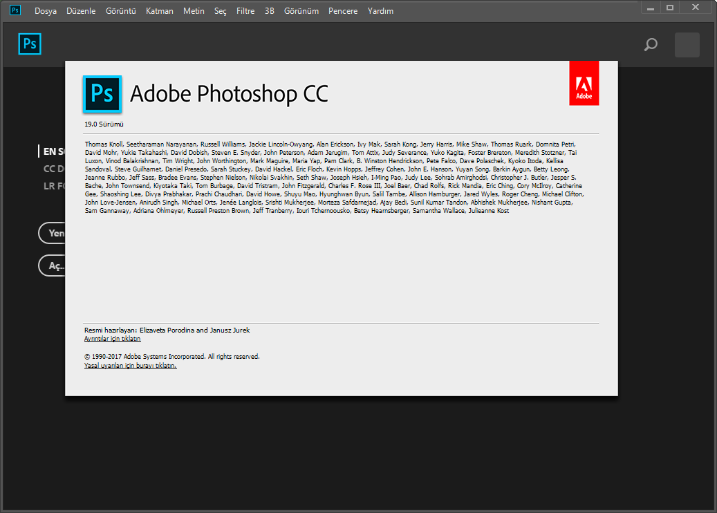 Adobe Photoshop CC 2018 19.0.1 | Katılımsız