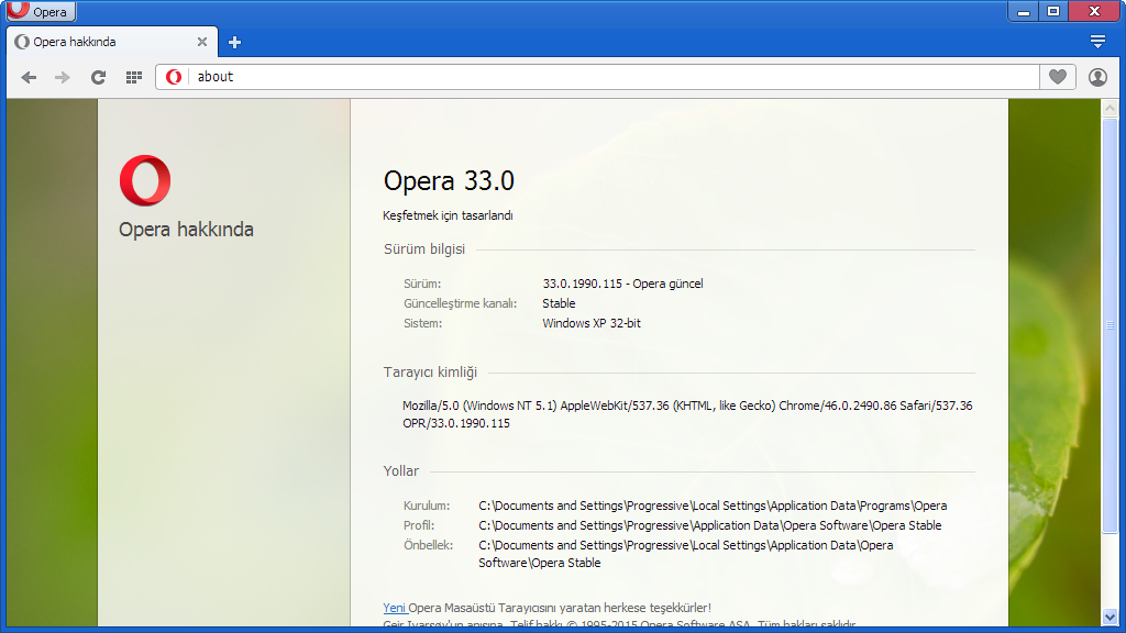Opera 33.0.1990.115 Final | Katılımsız