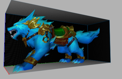 Metin2 3d Model - Gelismis Blue Wolf ; preview
