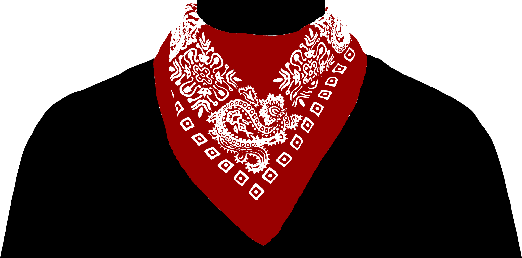 Красный платок на шею