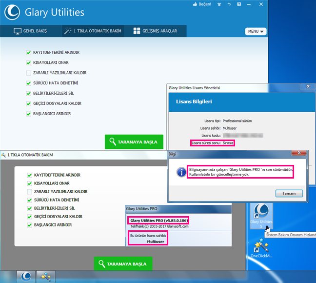 Glary utilities pro c ключом