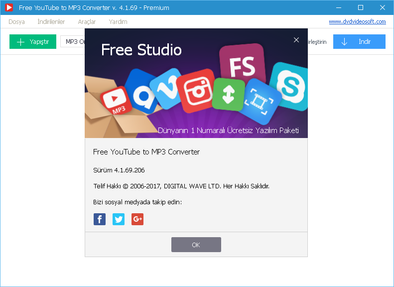 Free YouTube To MP3 Converter Premium 4.1.69.206 | Katılımsız