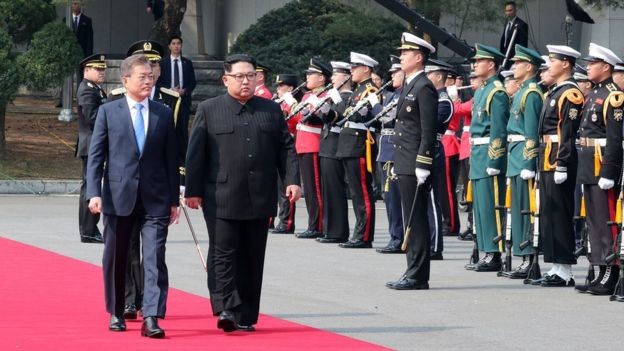Güney Kore ile Kuzey Kore'nin Kim Jong-un 'yeni tarihi' sözü verdi BLYY2Q