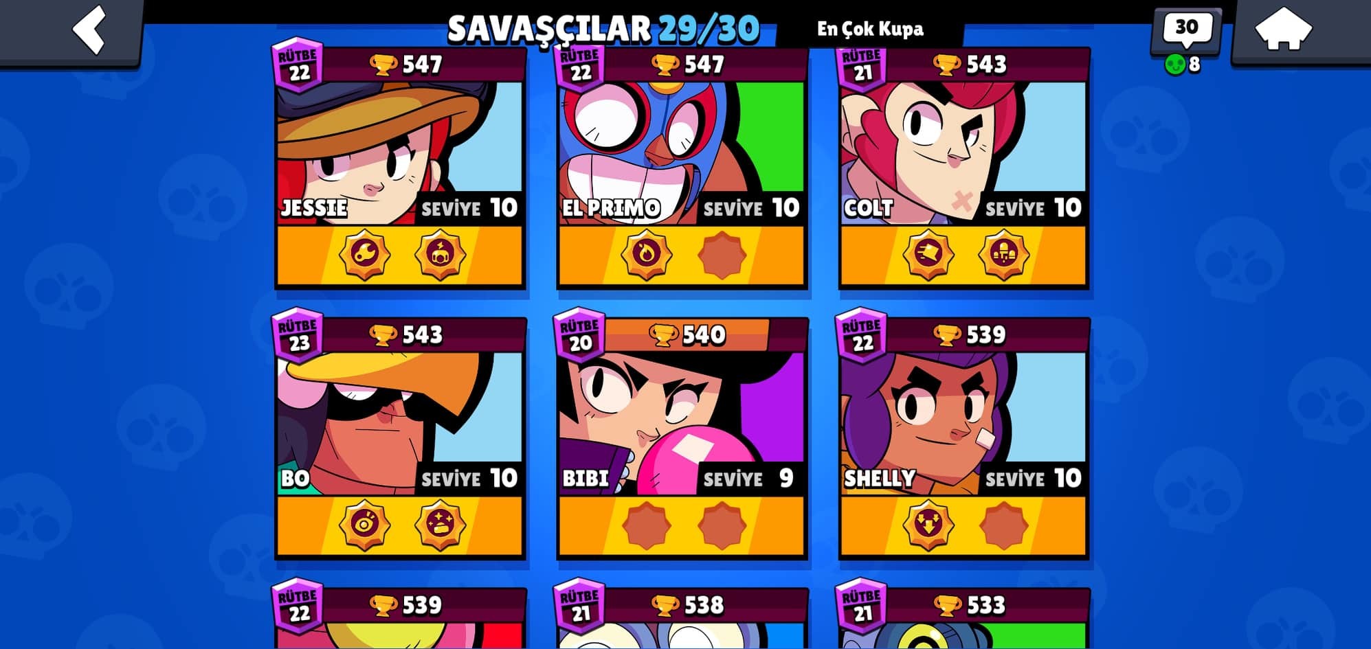 Sold Brawl Stars Level 142 Highest Trophie 15616 27 Card 10 Level 29 Card All Cards 20 Rank Playerup Worlds Leading Digital Accounts Marketplace - brawl stars.27 10