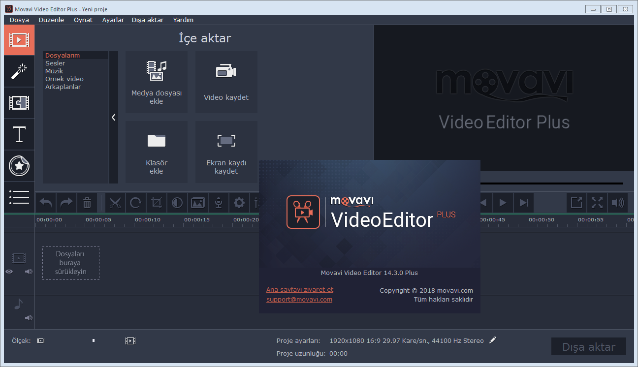 Movavi Video Editor Plus 14.3.0 | Katılımsız