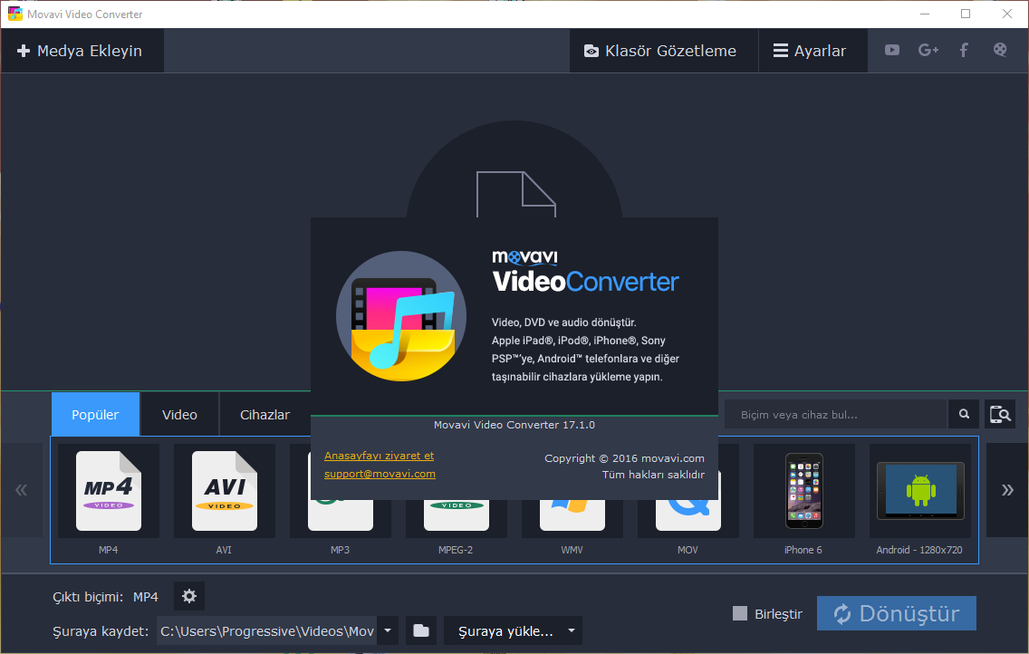 Movavi Video Converter 17.1.0 | Katılımsız