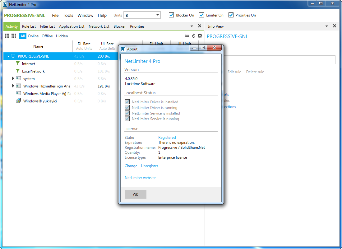 NetLimiter Enterprise 4.0.36 | Katılımsız