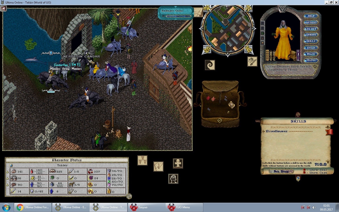 Карта мира ultima online