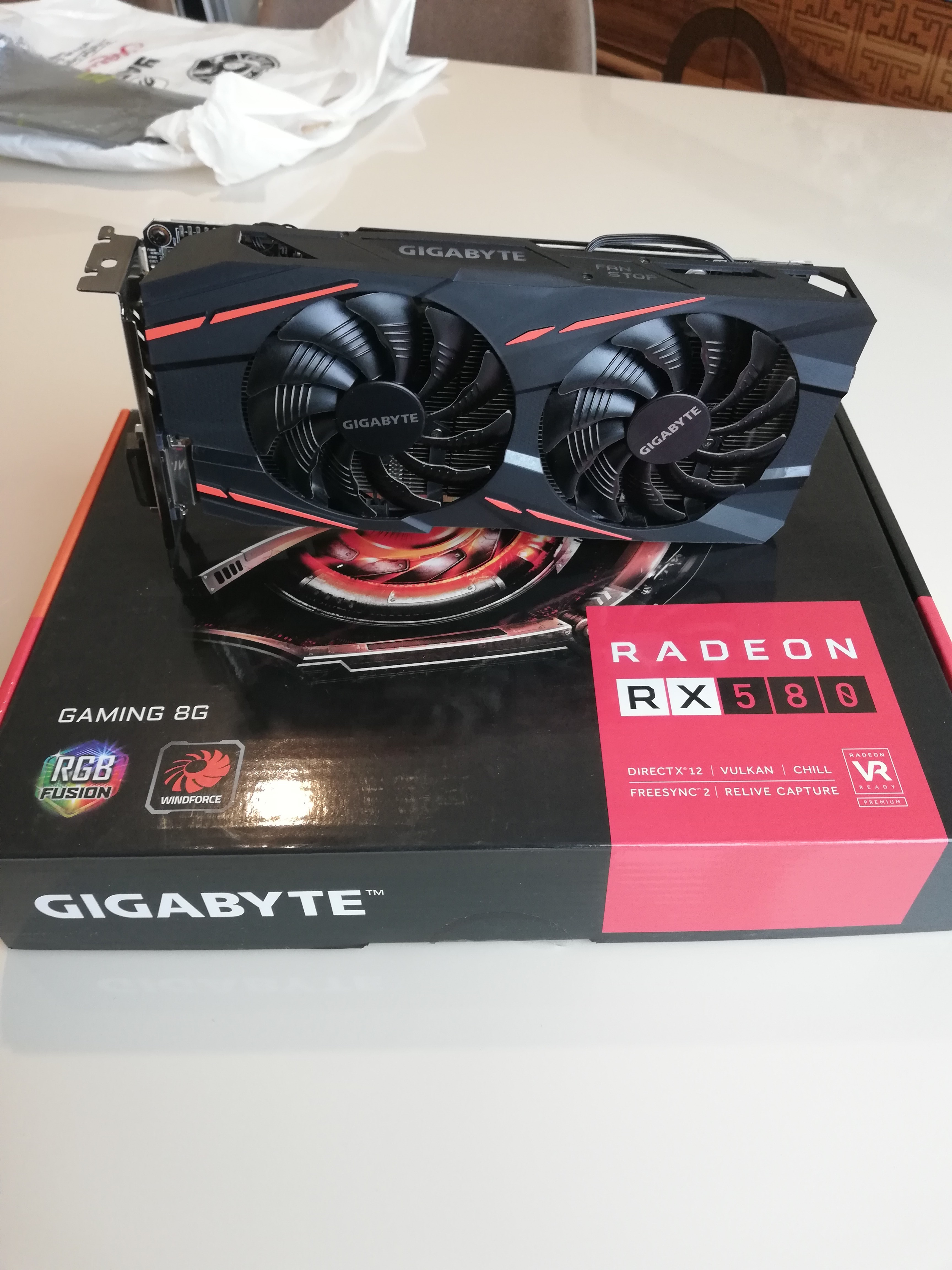 Gigabyte RX580 GAMING 8GB GDDR5 256Bit AMD Radeon DX12 RGB Ekran Kartı ...