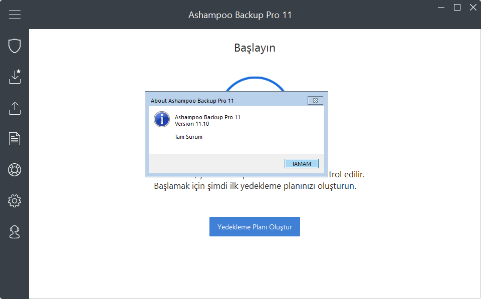 Ashampoo Backup Pro 11.10 Final | Katılımsız