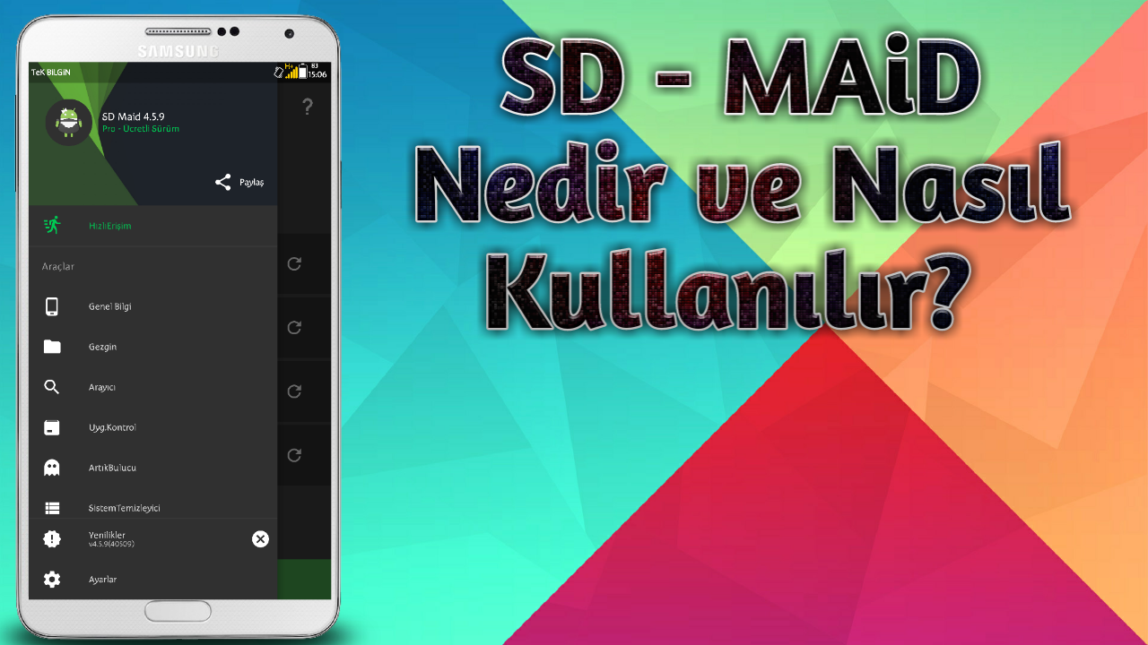 SD Maid - System Cleaning Tool v4.5.9 indir - Türkçe Videolu Anlatım